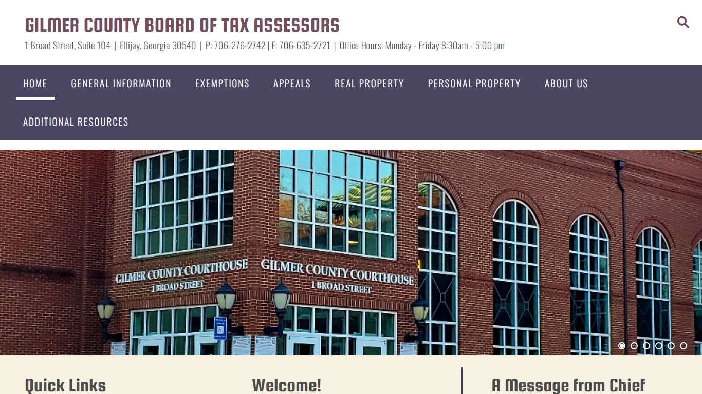 Gilmer County Board of Tax Assessors